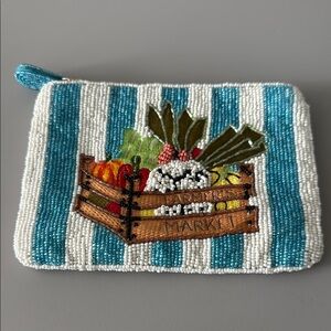 Beaded Farmers Market Clutch